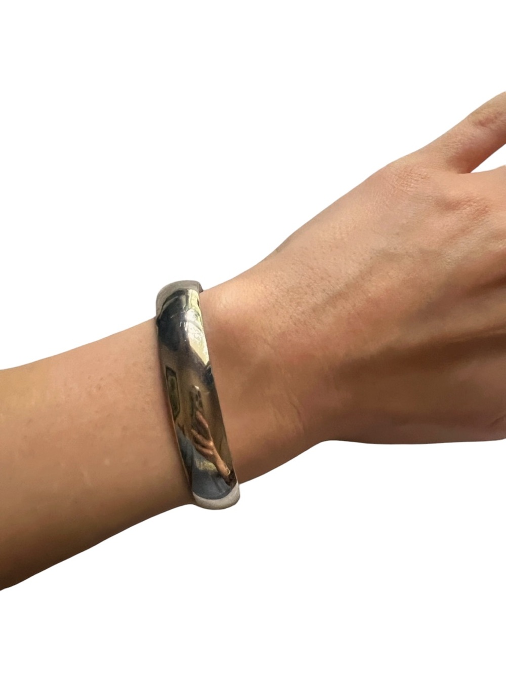 925 Sterling Silver Vintage Adjustable Cuff Bracelet 6”